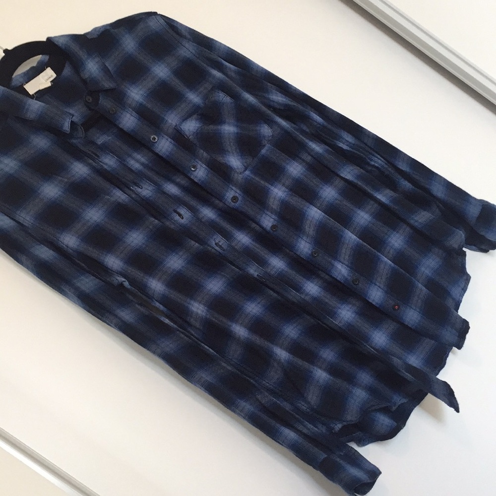 Super soft navy flannel